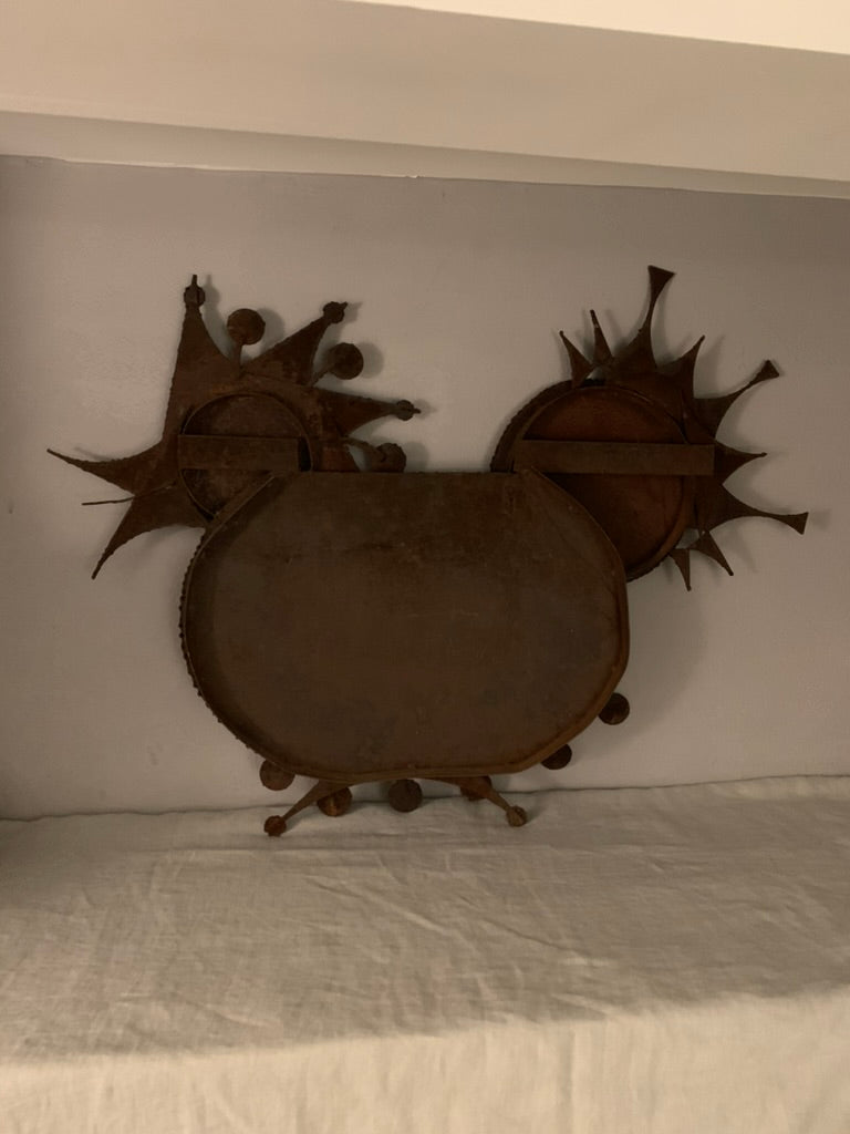 Vintage Wrought Iron Bird, 1970s