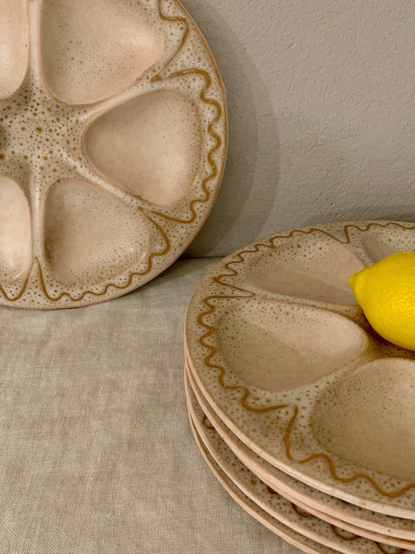 1960s Ceramic Oyster Plate - Austruy