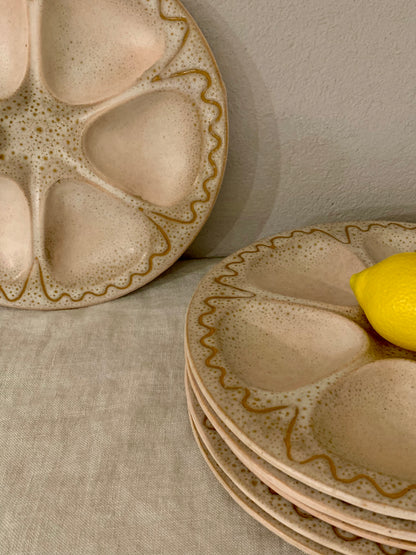 1960s Ceramic Oyster Plate - Austruy