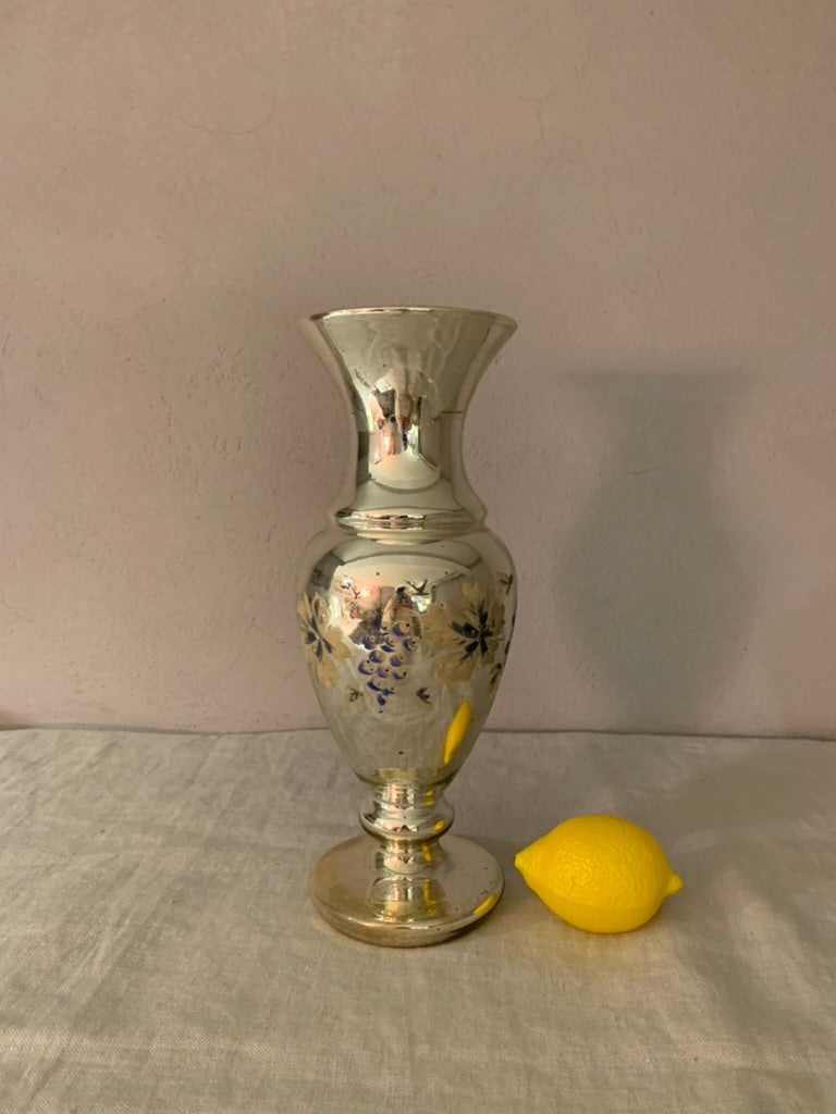 Large Poor Man's Silver Vase
