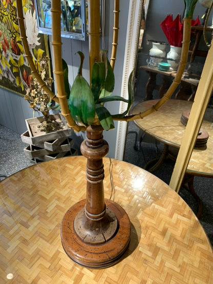 French Vintage Palm Floor Lamp