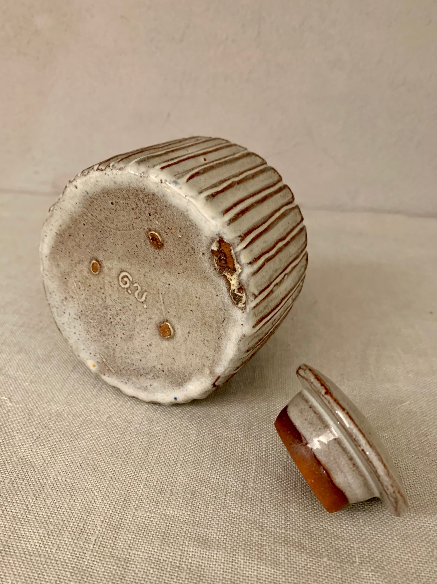Ceramic Lidded Jar, by Gertrud Vasegaard