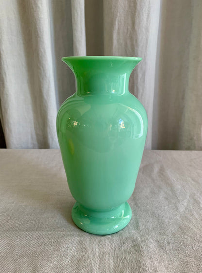 Antique French Opal Glass Vase