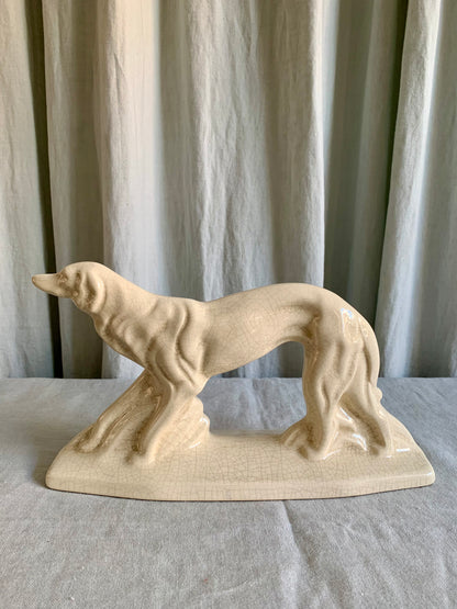 Art Deco Earthenware Sighthound 1930s