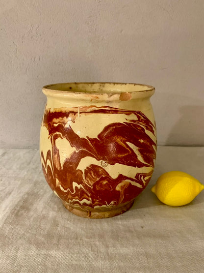 Clay Preservation Jar - with Dripping Glaze