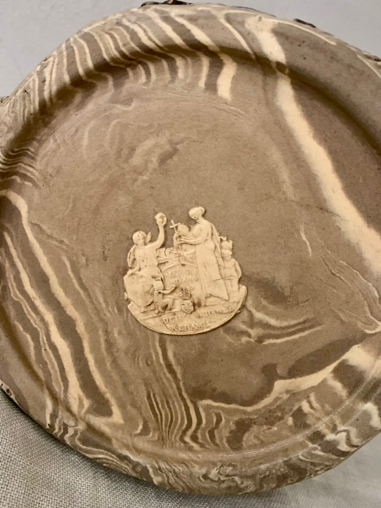 Vintage French Terre Mêlèe Flower Pot.
