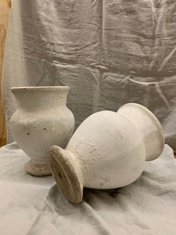 Pair of Willy Guhl concrete garden vases