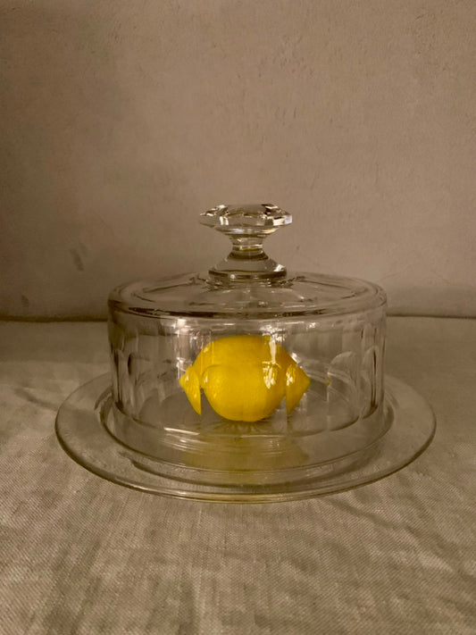 Crystal Glass Bell with Underplate