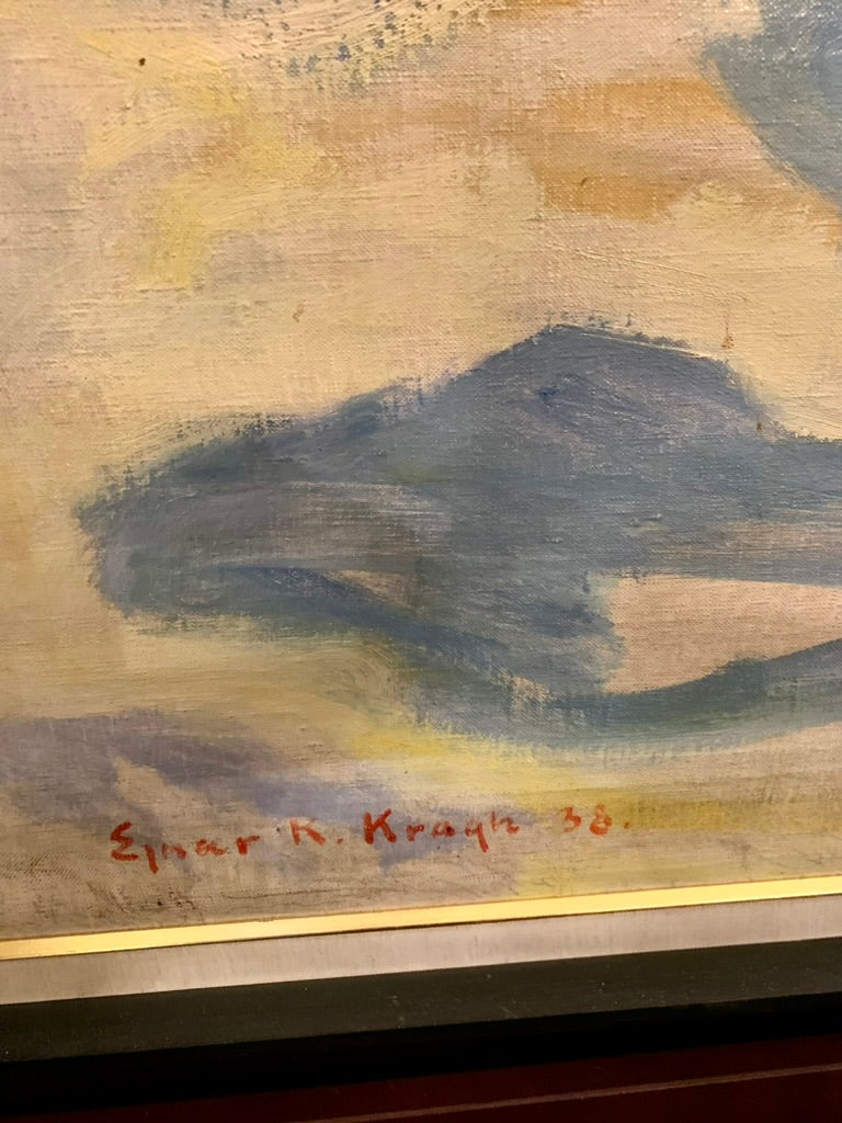 Oil painting by Ejnar Roepstorff Kragh, 1938