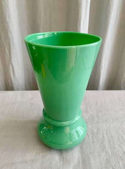 Antique French Opal Glass Vase