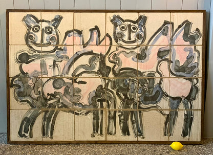 Vintage Danish Ceramic Relief by Sten Lykke Madsen for B&G, 1978
