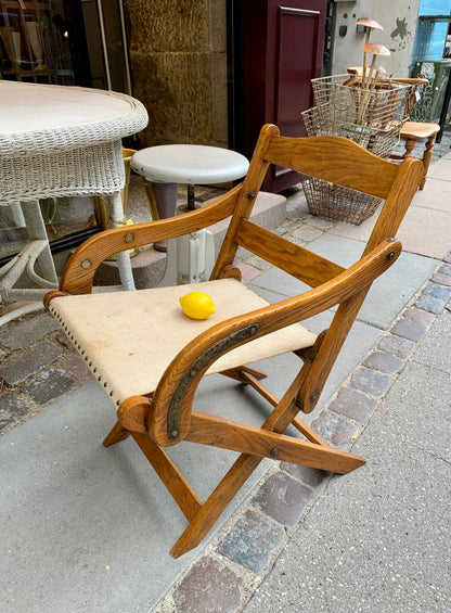 Oak Wood Folding Chair