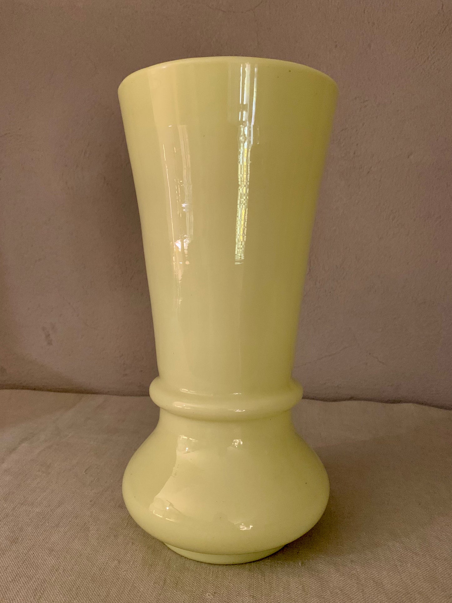 French Opal Glass Vase
