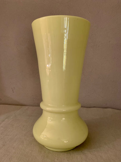 French Opal Glass Vase