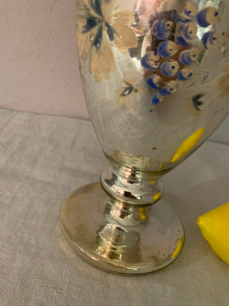 Large Poor Man's Silver Vase