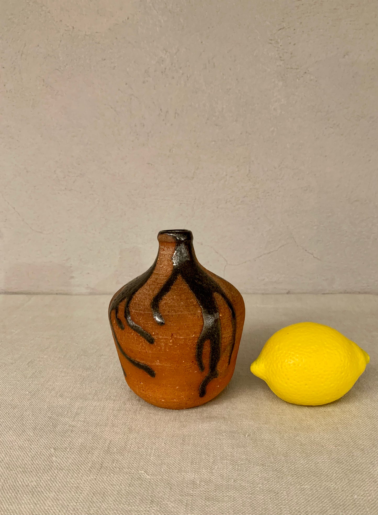 Ceramic Vase with Running Glaze, by Gertrud Vasegaard