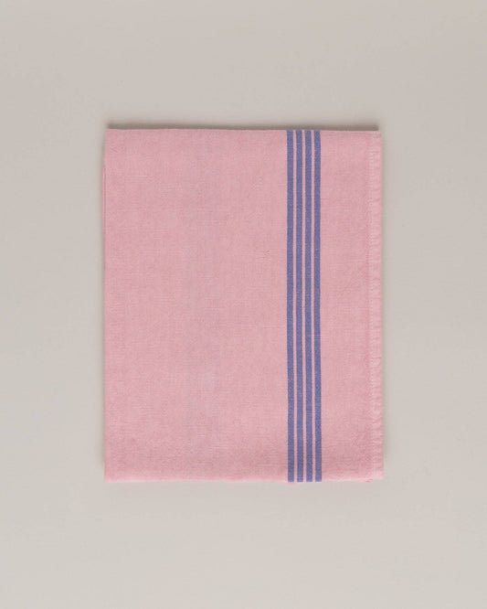 Tea Towel: Ballerina / Blue stripes
