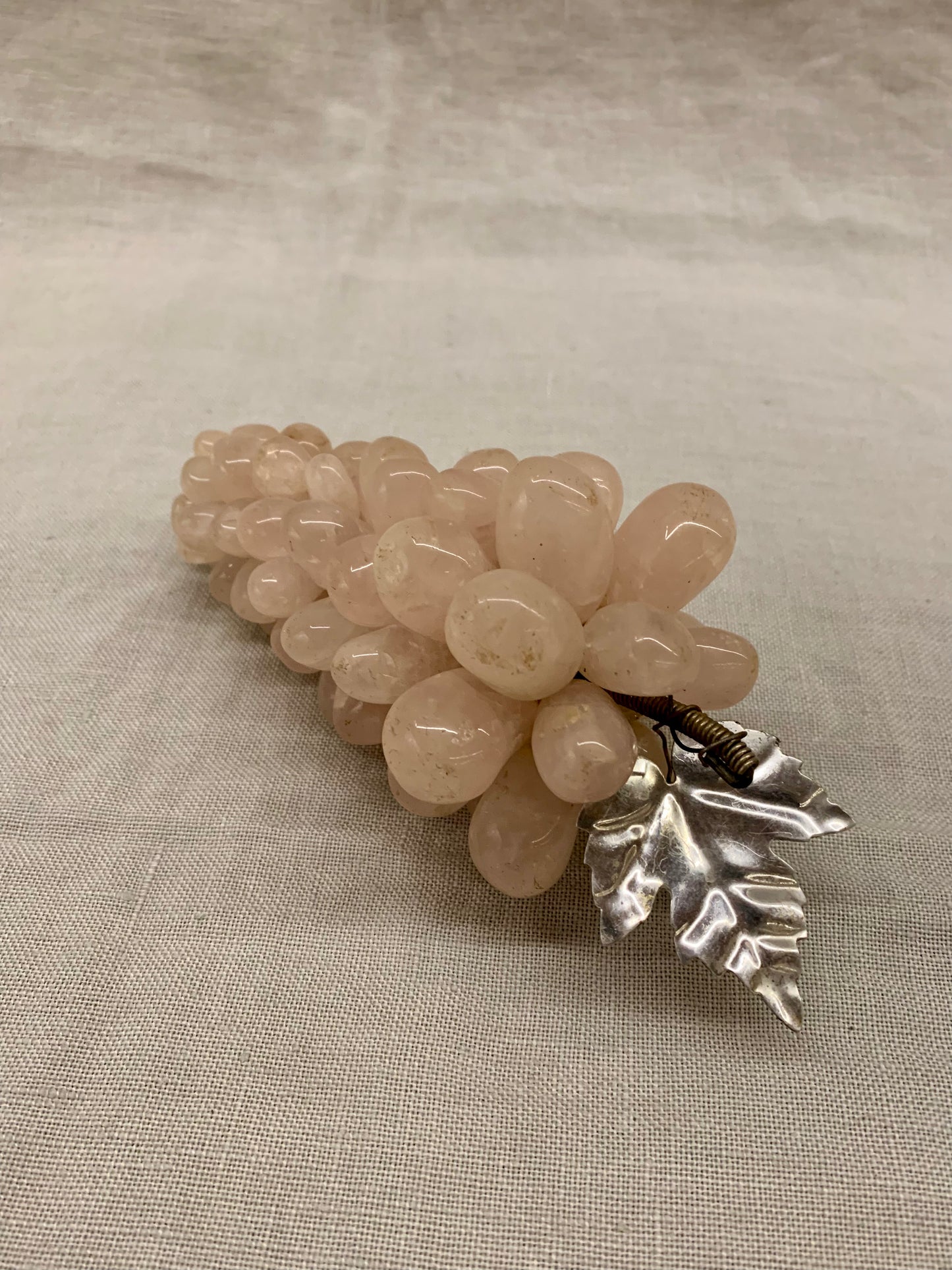 Vintage Pink Onyx Bunch of Grapes