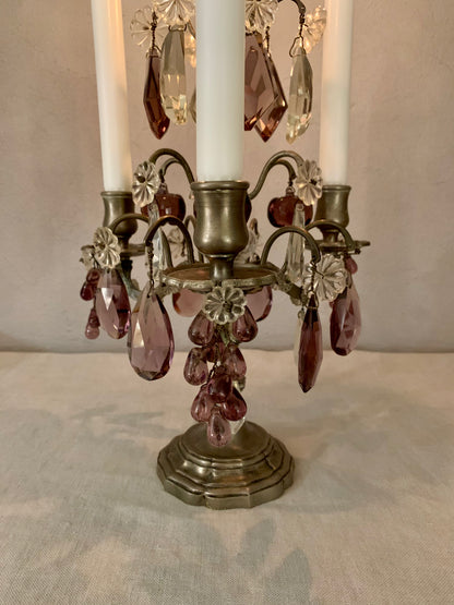 French Antique Branched Candlestick - Girandole