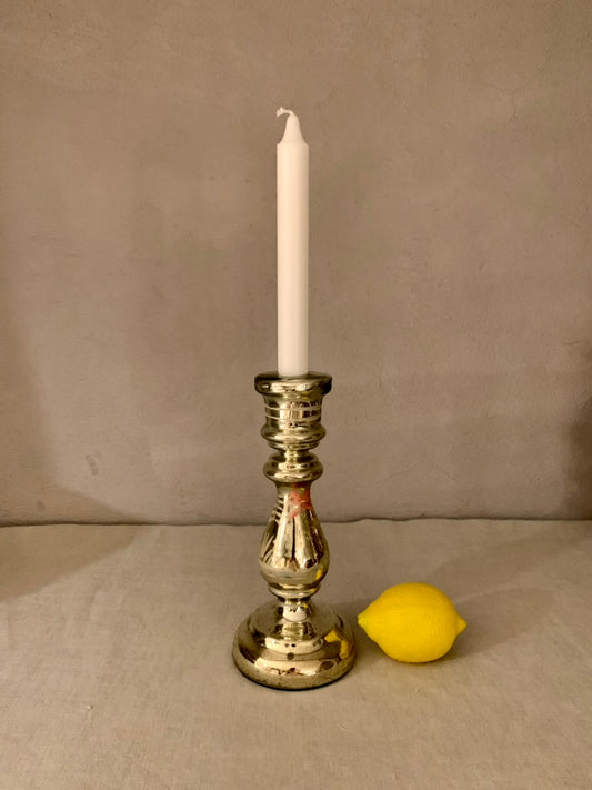 Poor Man's Silver Glass Candle Stick