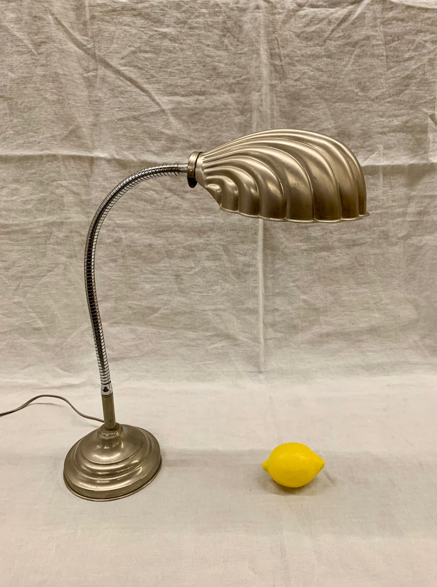 1930's French Chrome Desk Lamp