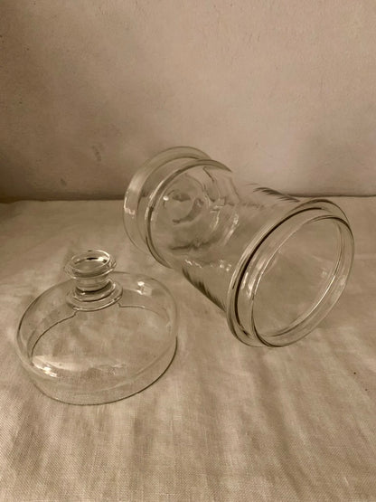 French Apothecary Glass Jar