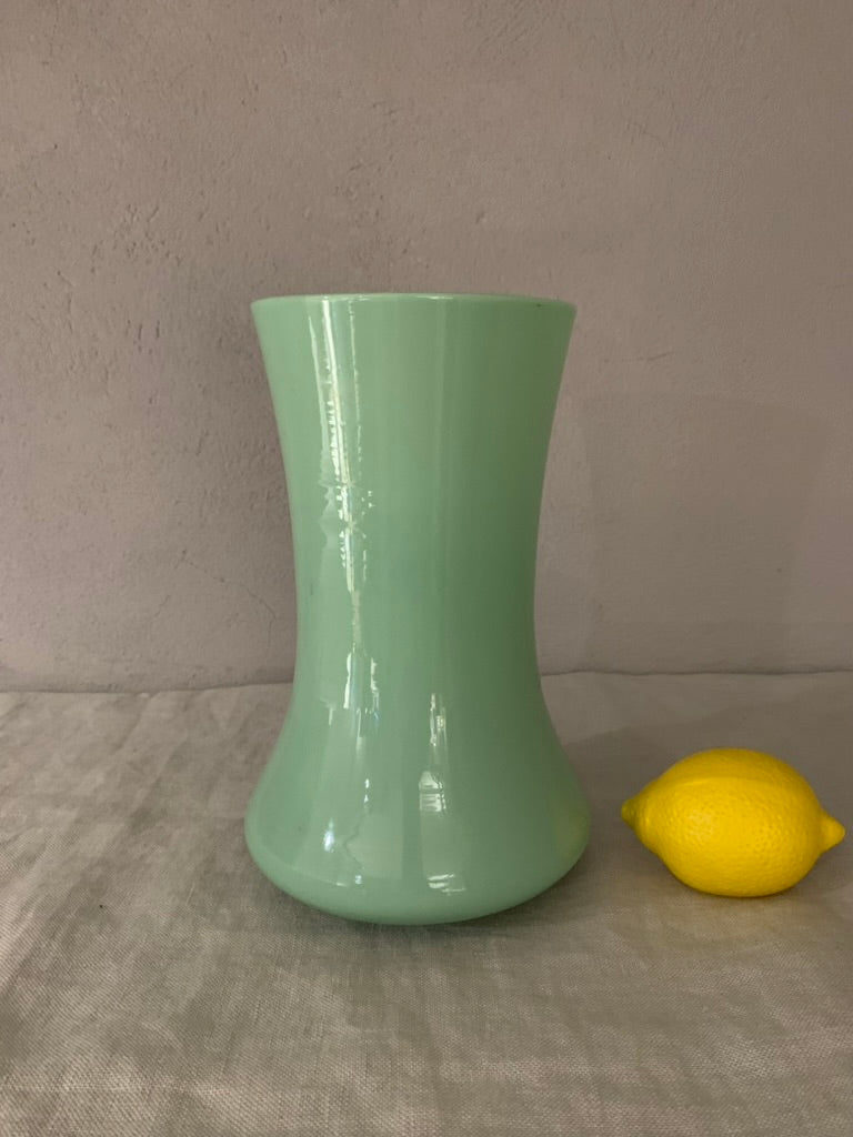 Large Vintage Opal Glass Vase
