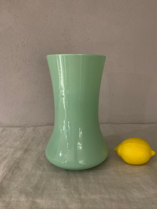 Large Vintage Opal Glass Vase