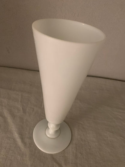 Antique French Cone Glass Vase