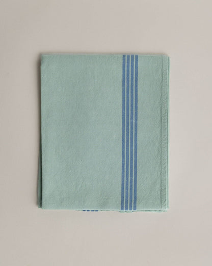 Tea Towel: Verveine / Blue stripes