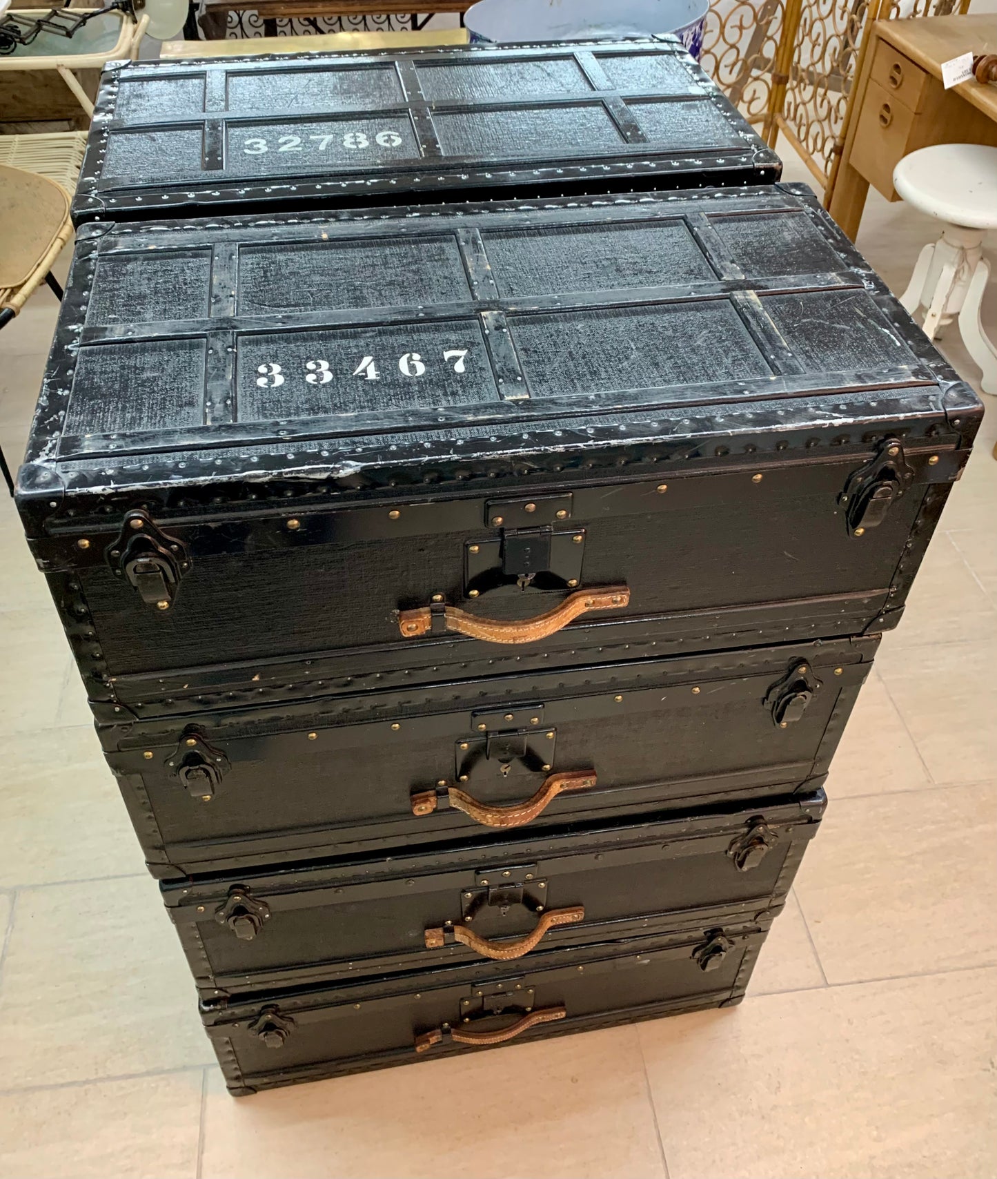 Vintage Swiss Army Trunk