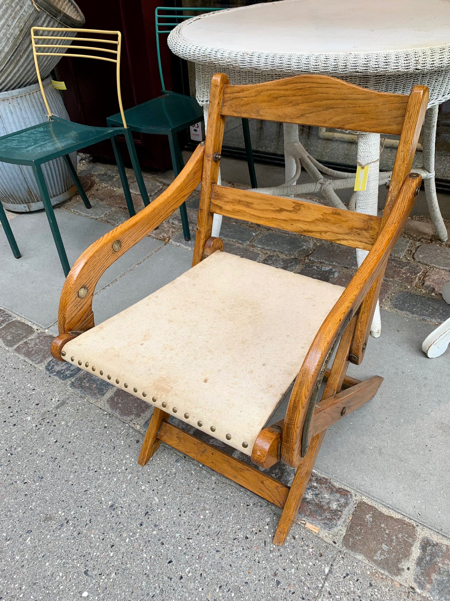 Oak Wood Folding Chair