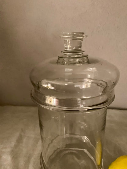 French Apothecary Glass Jar