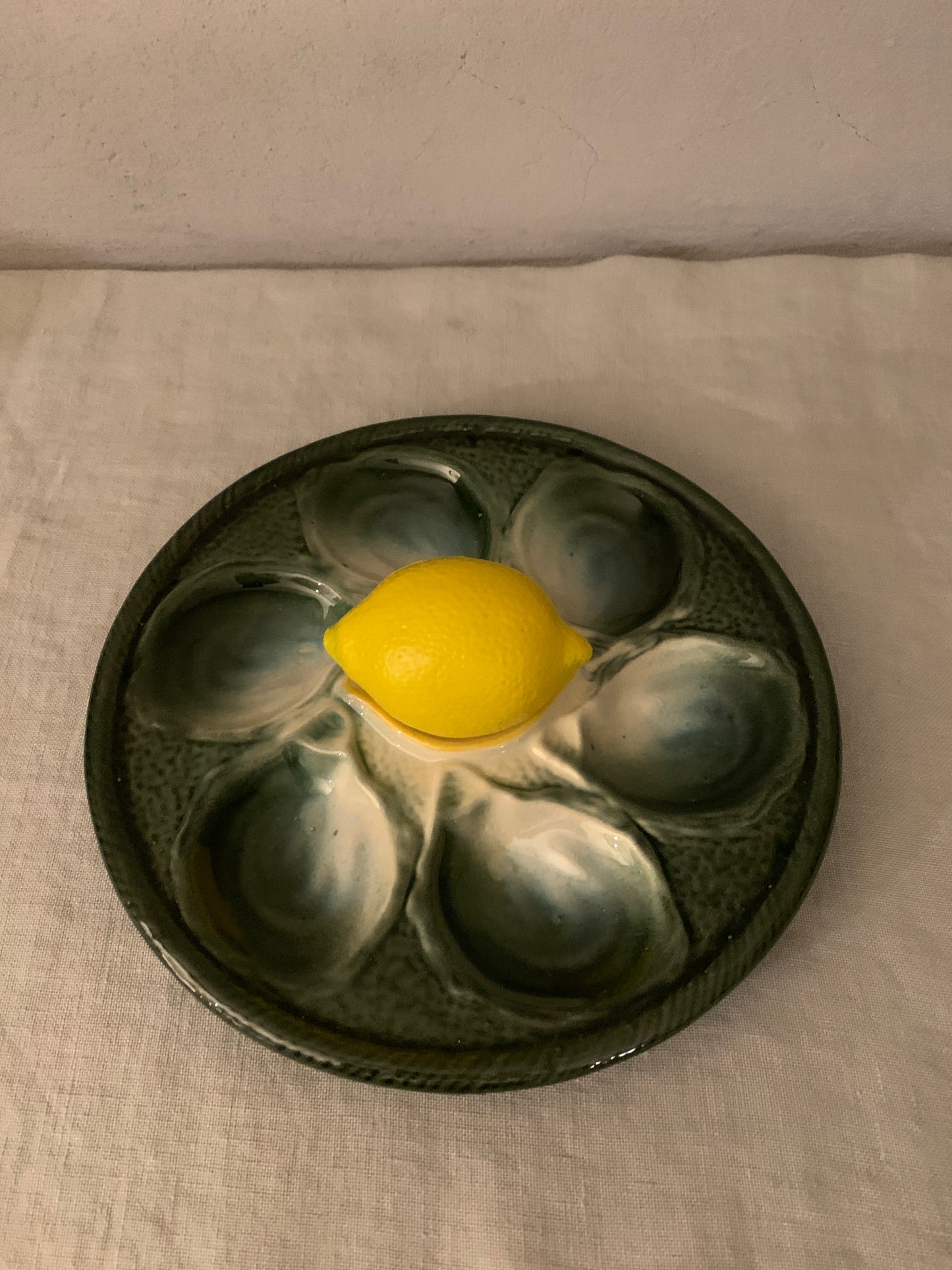 Vintage French Oyster Plate