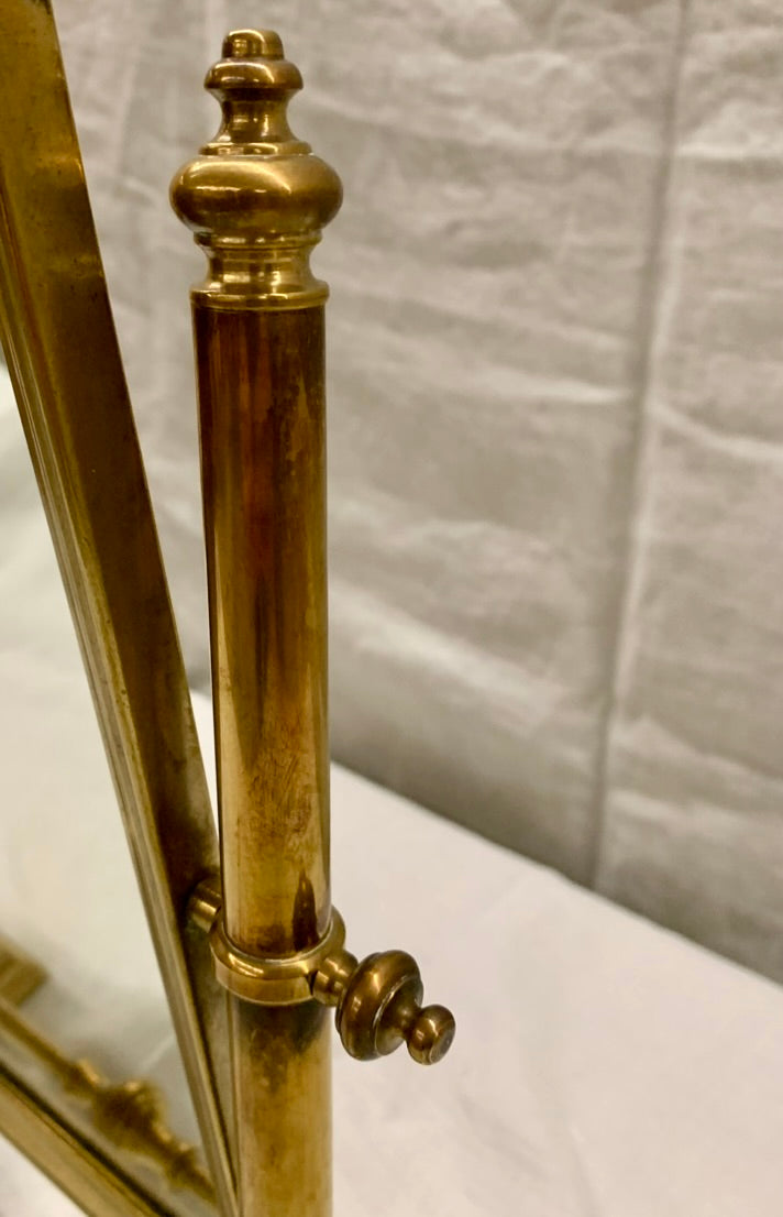 Brass Table Mirror