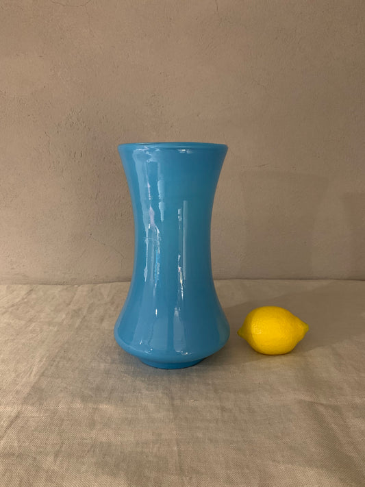 Opal Glass Turquoise Vase