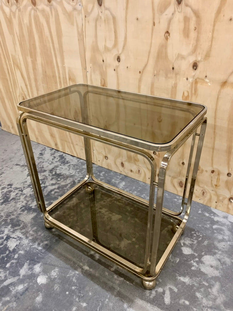 Vintage Golden Bar Trolley by Italian Allegri, 1960s