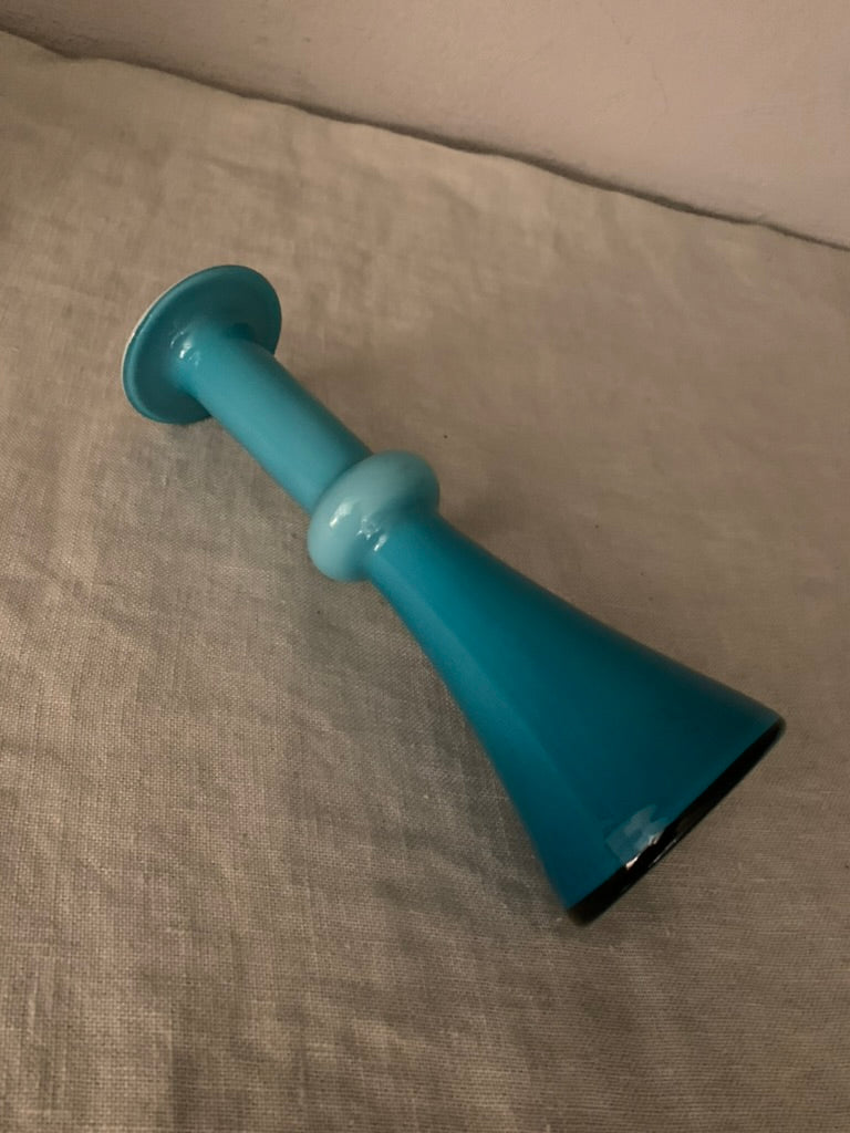 Vintage Blue Holmegaard "Carnaby" Vase