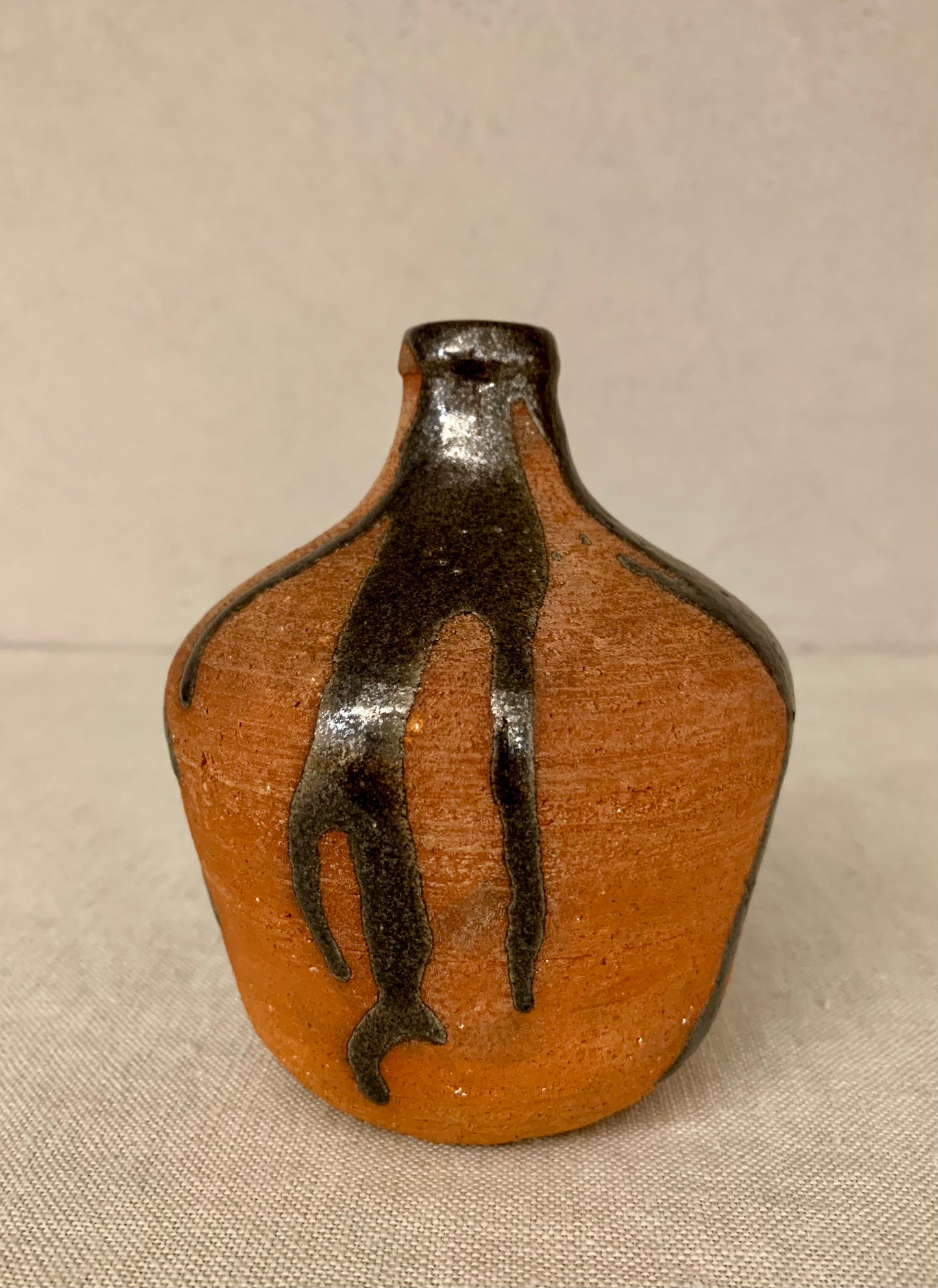 Ceramic Vase with Running Glaze, by Gertrud Vasegaard