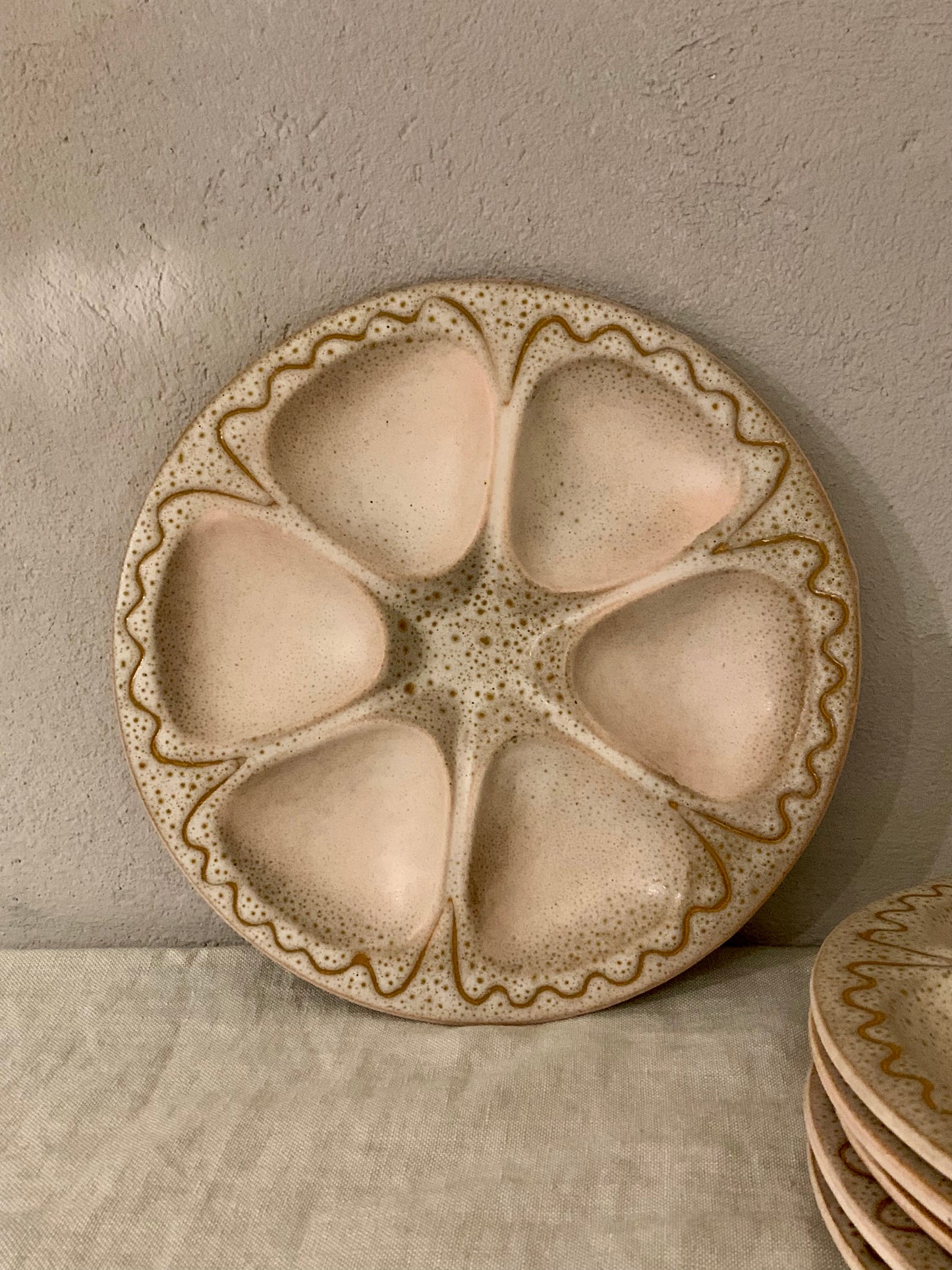 1960s Ceramic Oyster Plate - Austruy