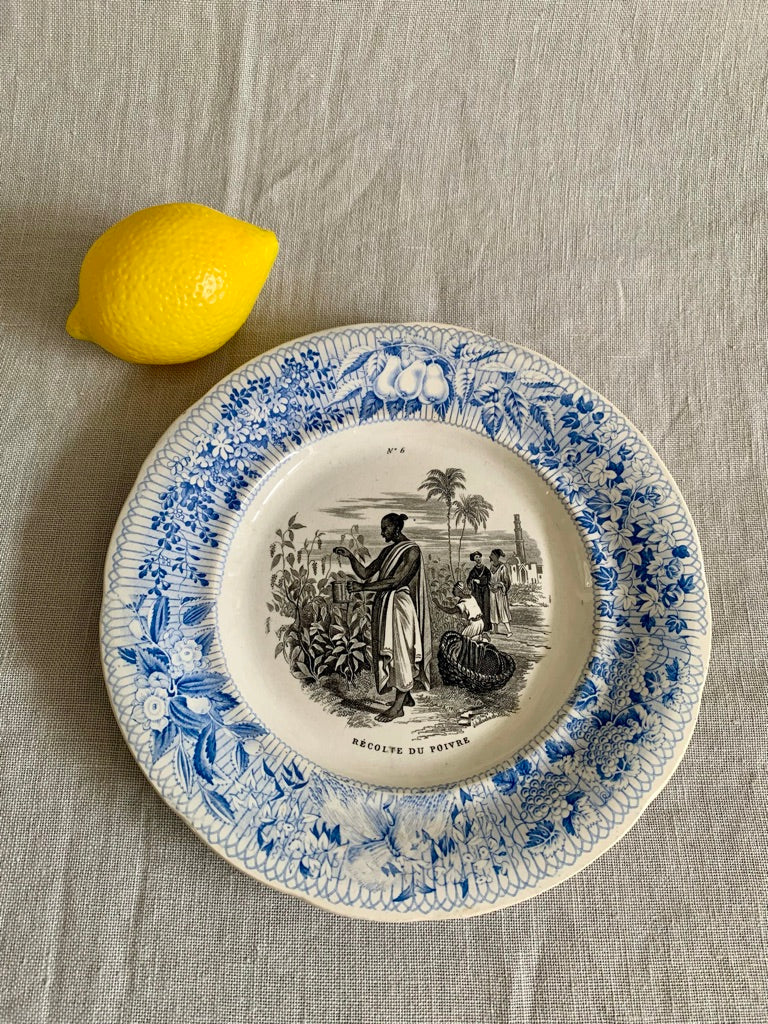 Antique French Fruit Plate