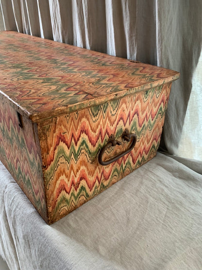 18th Century Italian Chest with Painted Decoration