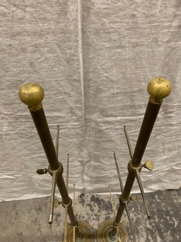 Set of Brass Shelf Holders