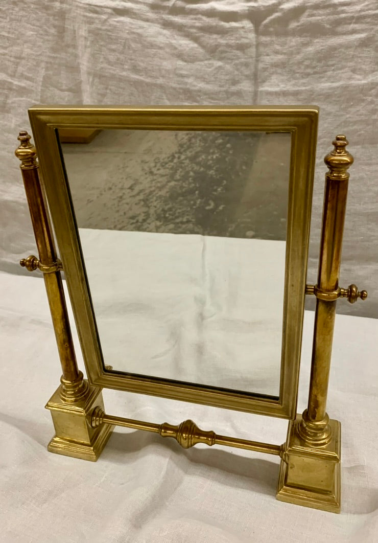 Brass Table Mirror