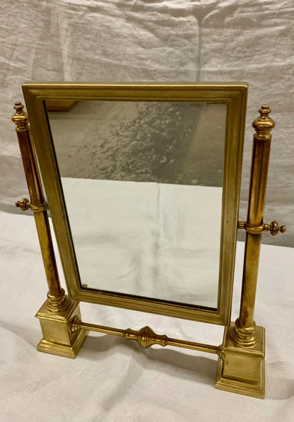 Brass Table Mirror