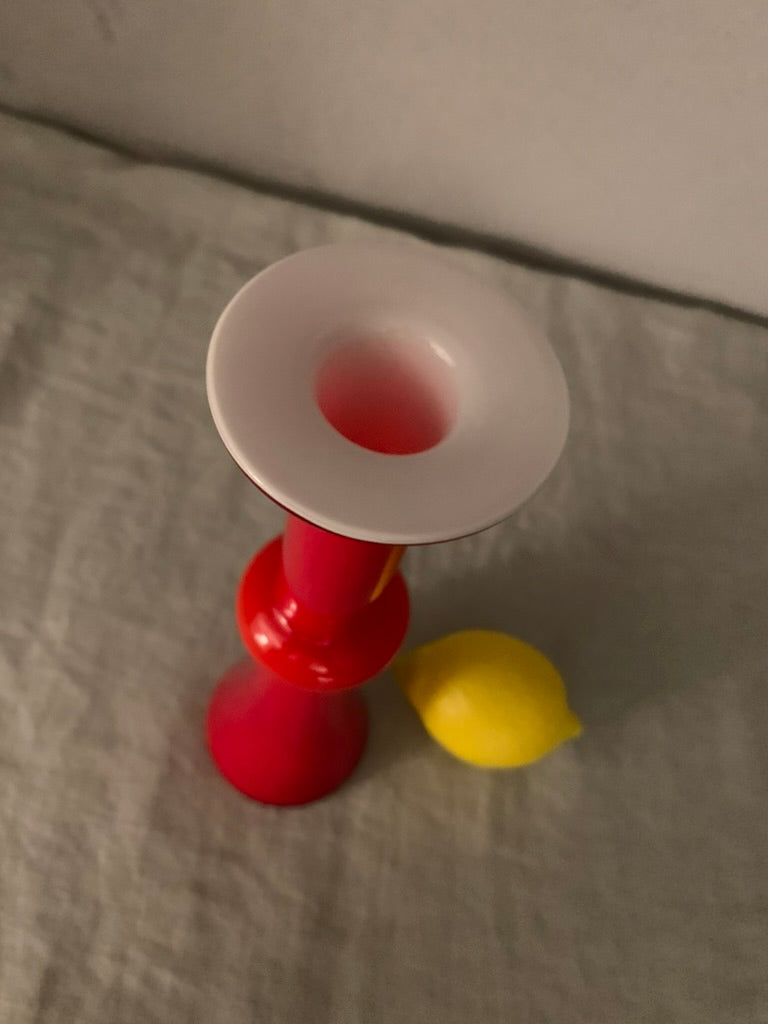 Vintage Red Holmegaard "Carnaby" Vase