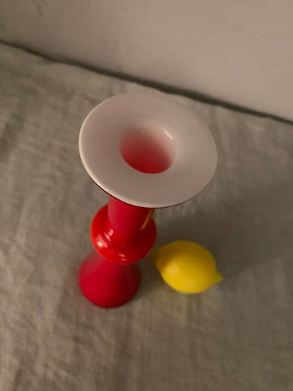 Vintage Red Holmegaard "Carnaby" Vase