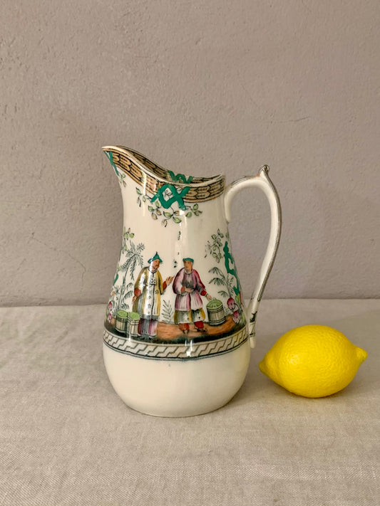 Pitcher with Chinoiserie Motive