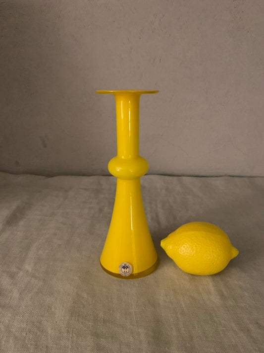 Vintage Yellow Holmegaard "Carnaby" Vase