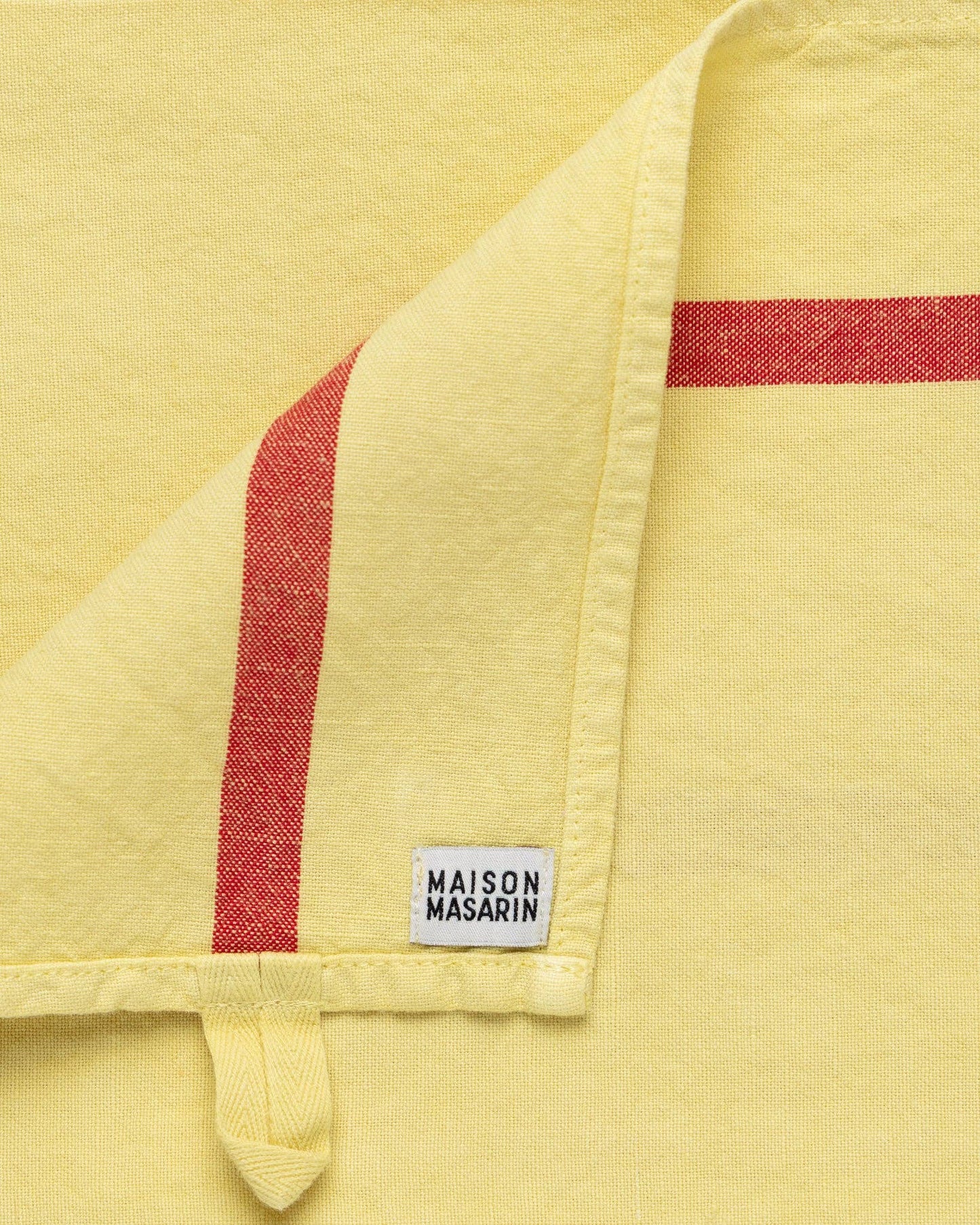 Tea Towel: Limoncello / Red stripe